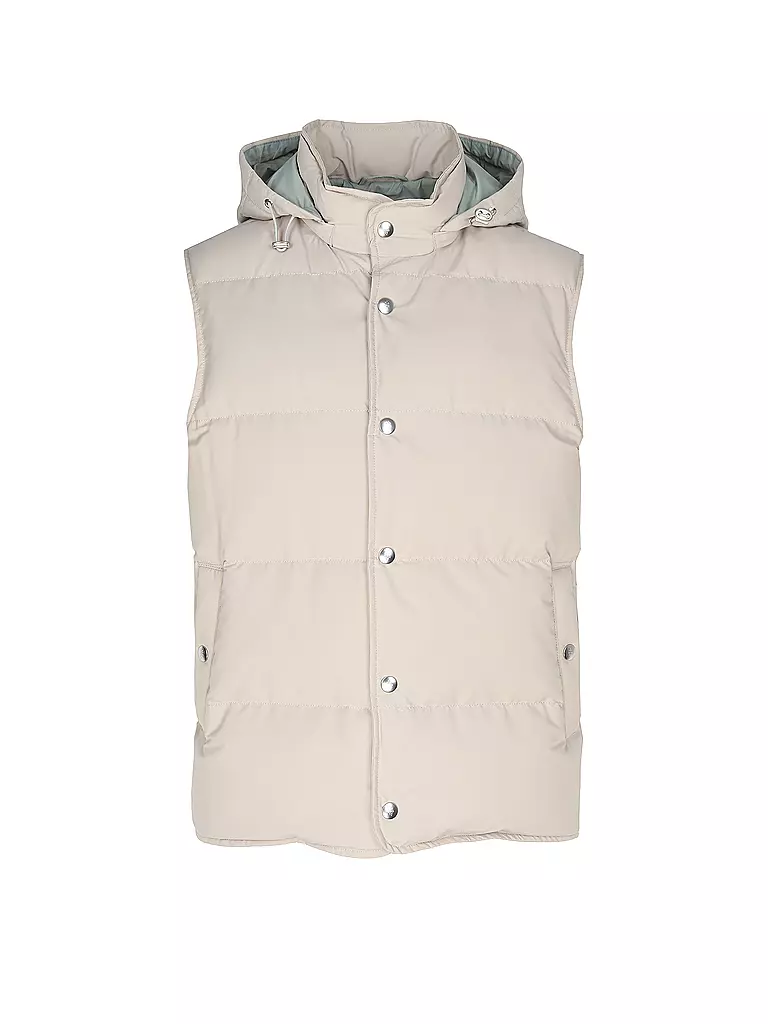 ELEVENTY | Gilet trapuntato in piuma | Beige
