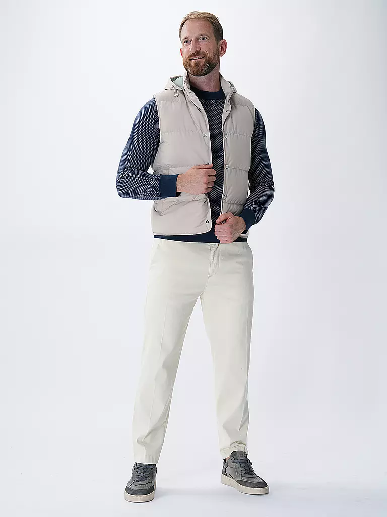 ELEVENTY | Gilet trapuntato in piuma | Beige