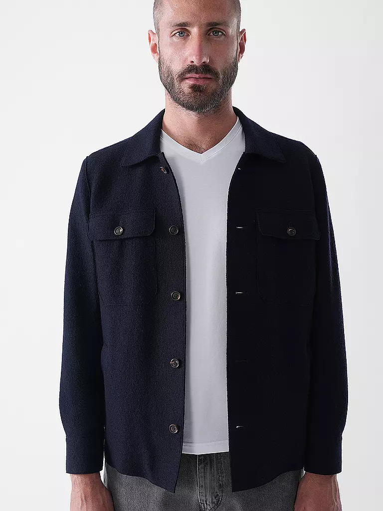 ELEVENTY | Overshirt | Blu scuro
