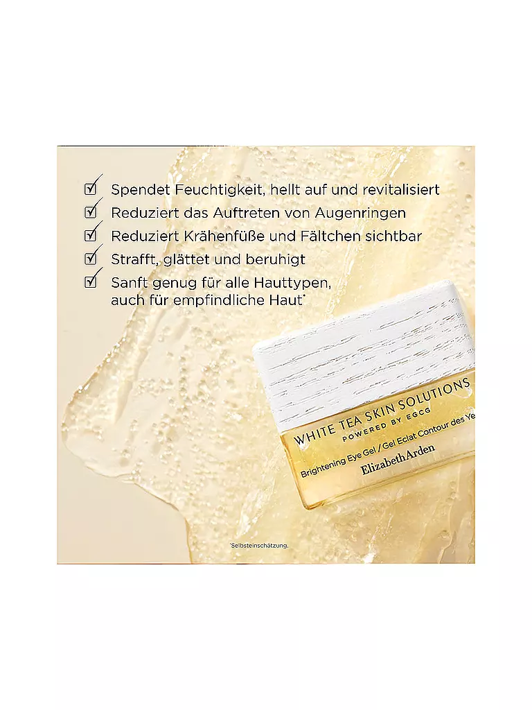 ELIZABETH ARDEN | White Tea Skin Solutions Gel Occhi Illuminante 15ml | 