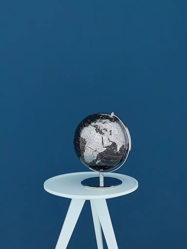 EMFORM | Globo da tavolo - Planet 25 cm nero/argento | Senza colore