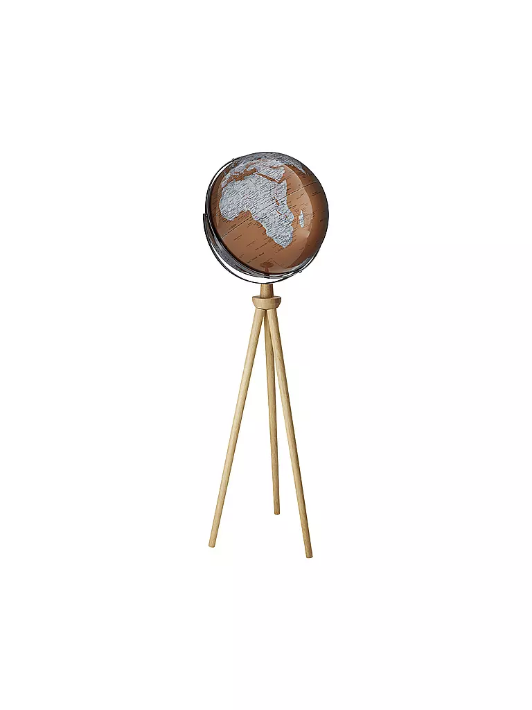 EMFORM | Globo da terra su supporto - Sputnik 43 cm bronzo/argento | Senza colore