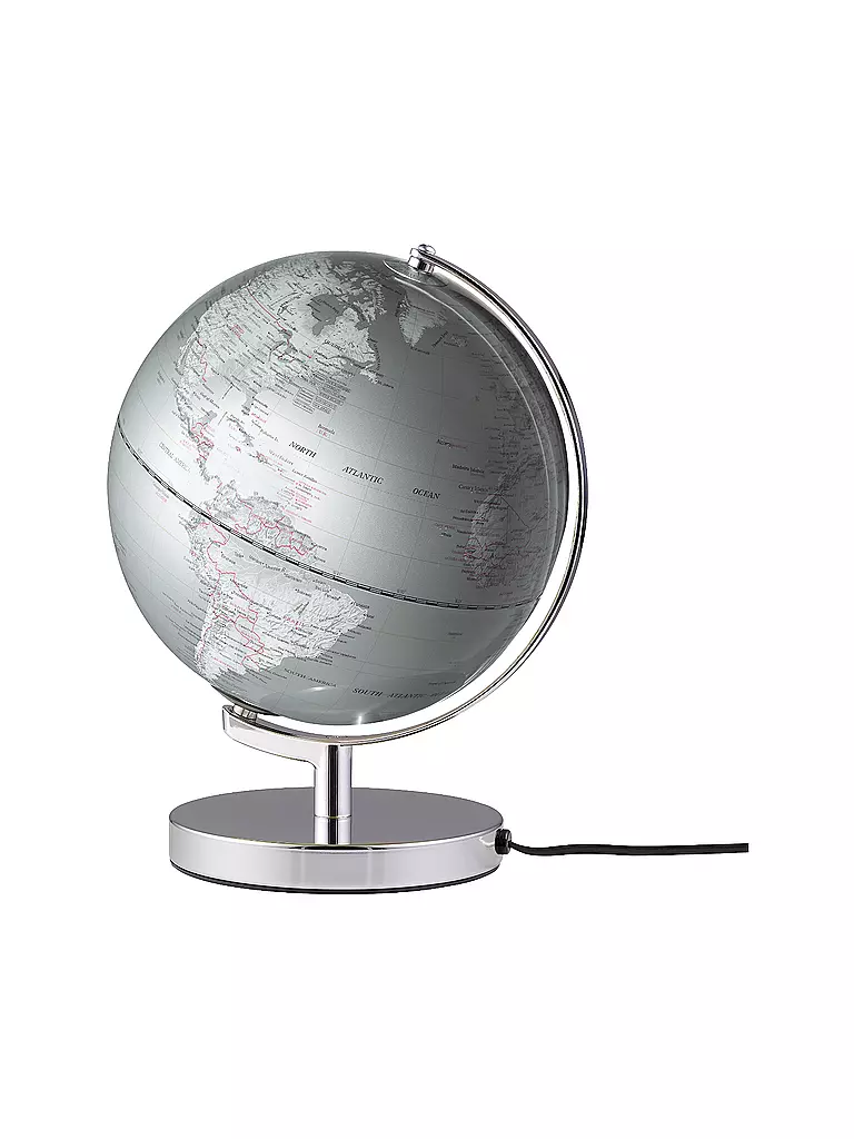 EMFORM | Globo luminoso Terra Light 25 cm argento | Senza colore