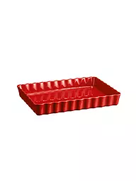 EMILE HENRY | Teglia per crostata rettangolare 24x34 cm rosso scuro | Rosso scuro