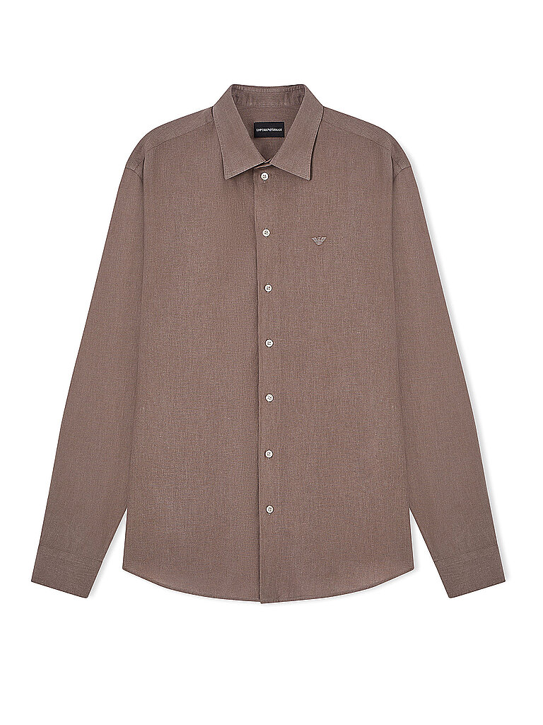 Camicia Slim Fit marrone chiaro XL