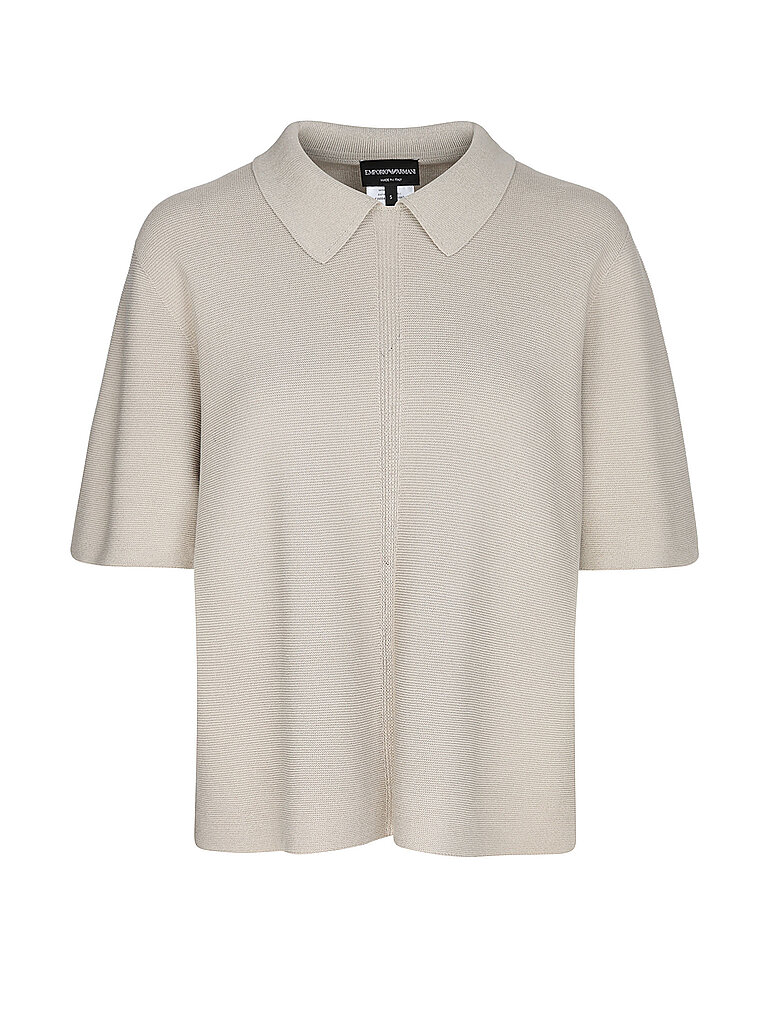 Polo in maglia beige L