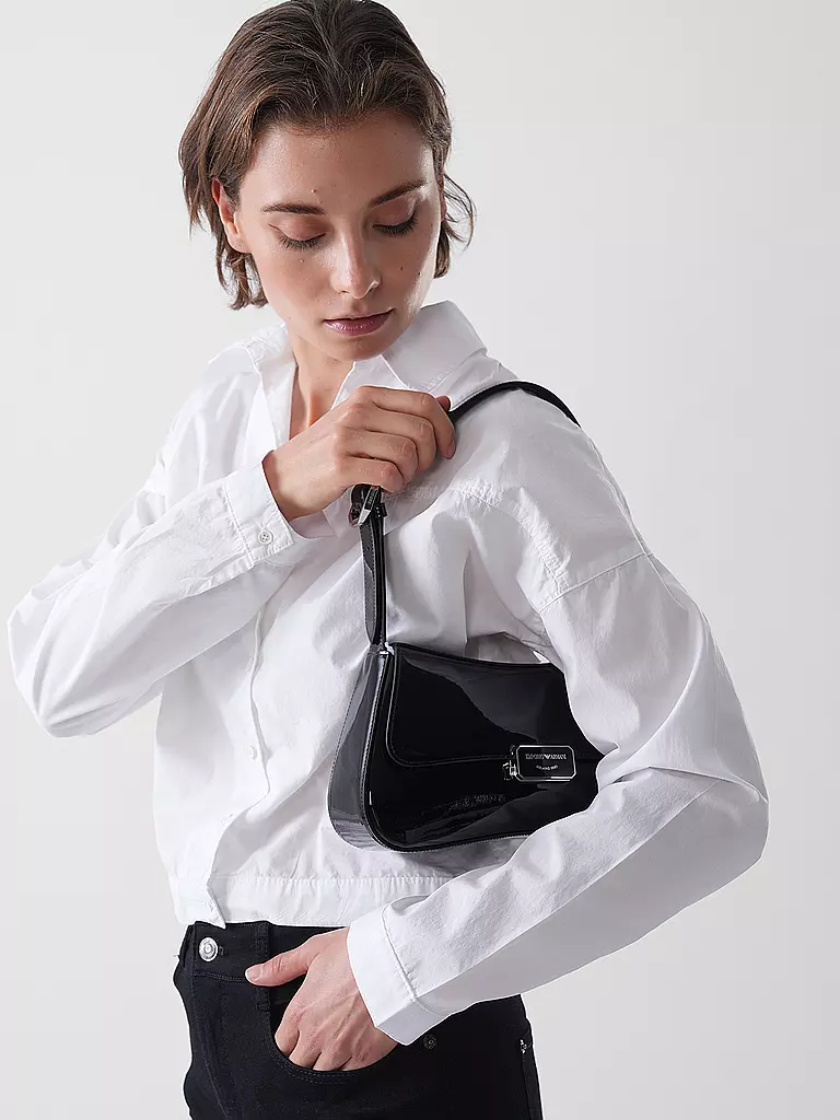 EMPORIO ARMANI | Borsa in pelle - Mini Bag CASSANDRA Medium | Nero