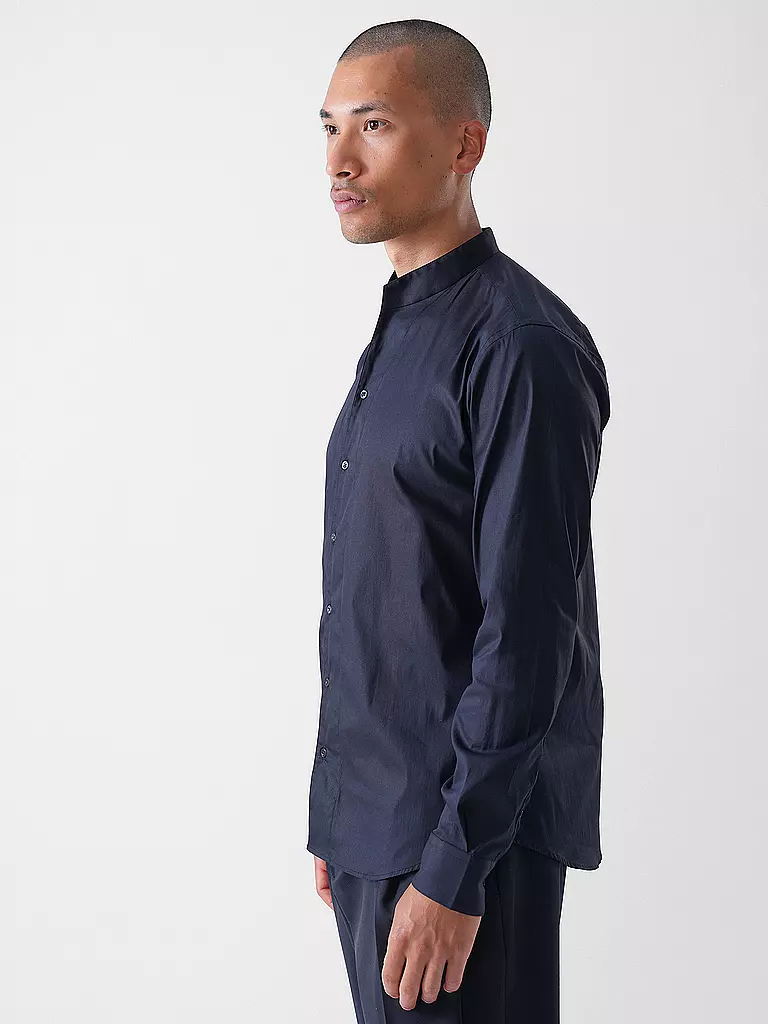 EMPORIO ARMANI | Camicia Slim Fit | Blu scuro