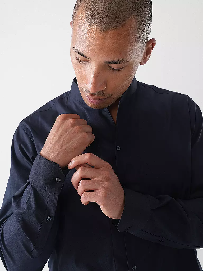 EMPORIO ARMANI | Camicia Slim Fit | Blu scuro