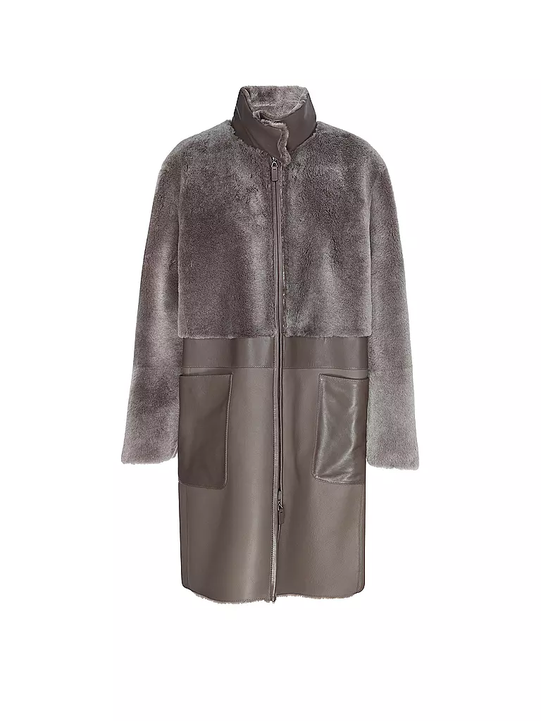 EMPORIO ARMANI | Cappotto in montone | Marrone