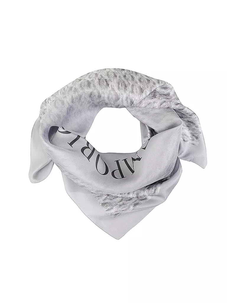 EMPORIO ARMANI | Foulard di seta | Grigio chiaro