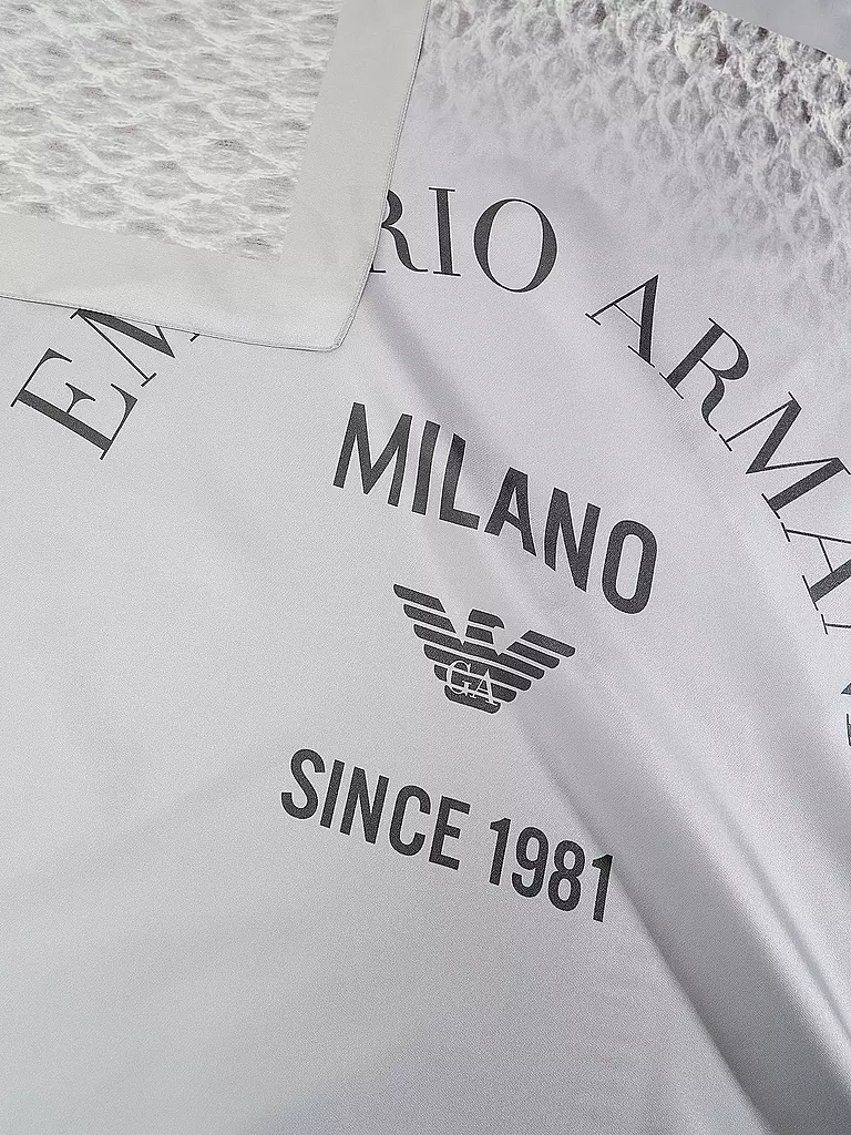 EMPORIO ARMANI | Foulard di seta | Grigio chiaro