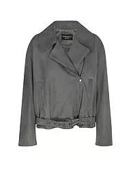 EMPORIO ARMANI | Giacca in pelle | Grigio