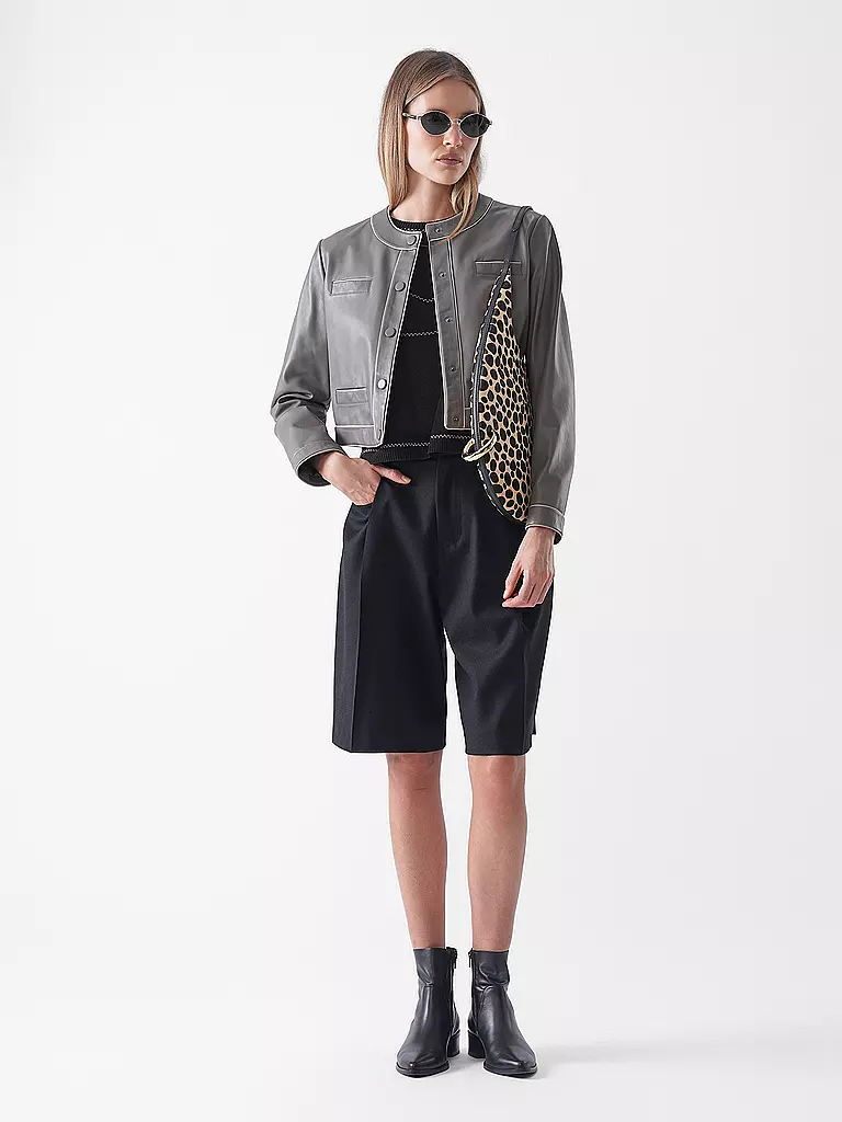 EMPORIO ARMANI | Giacca in pelle | Marrone