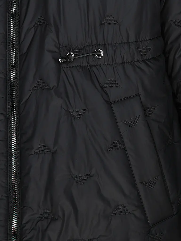 EMPORIO ARMANI | Giacca reversibile effetto pelliccia | Nero