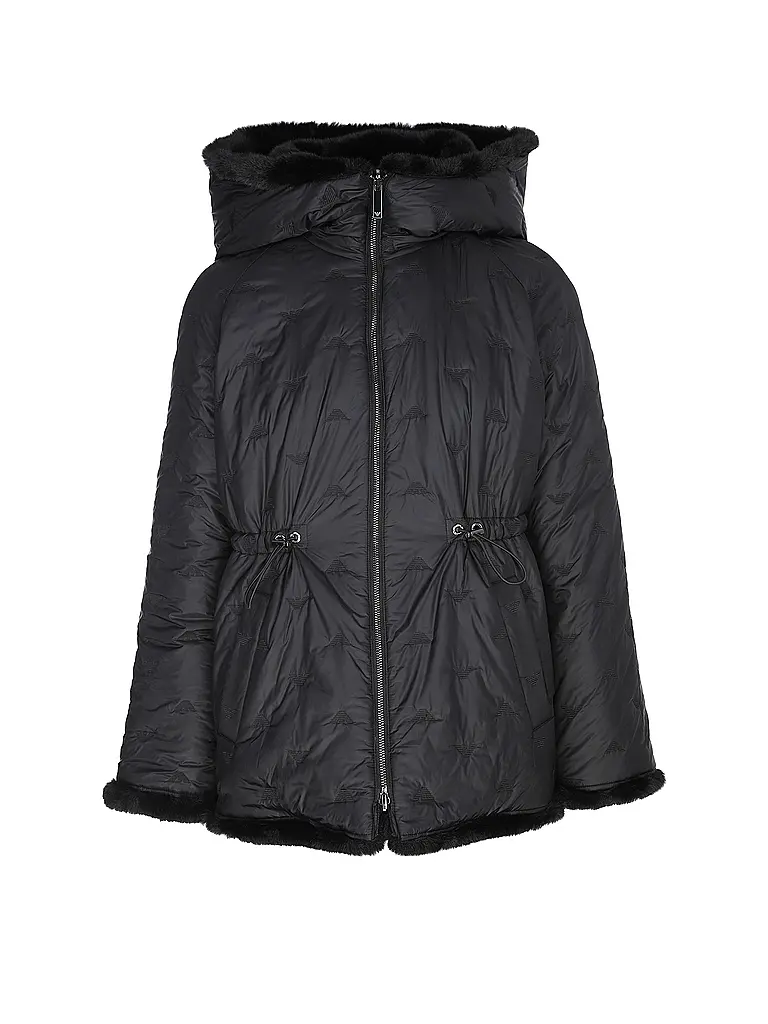 EMPORIO ARMANI | Giacca reversibile effetto pelliccia | Nero
