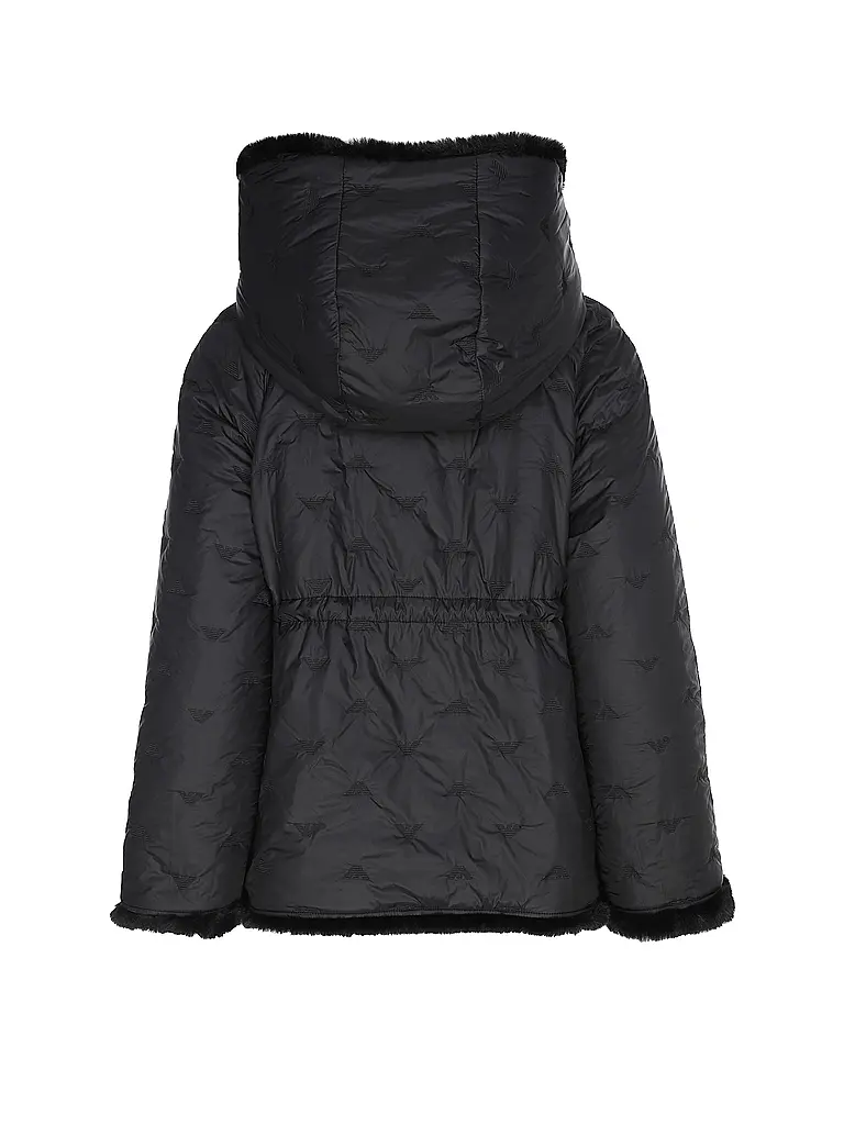 EMPORIO ARMANI | Giacca reversibile effetto pelliccia | Nero