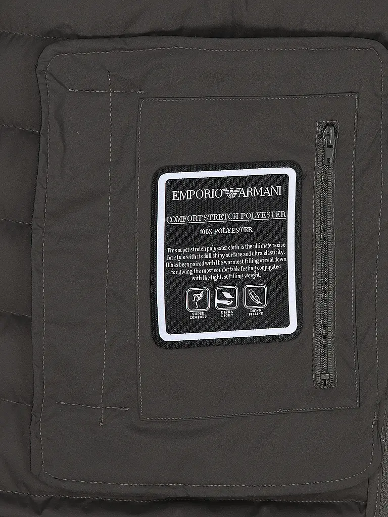 EMPORIO ARMANI | Giacca trapuntata leggera ESSENTIAL | Grigio