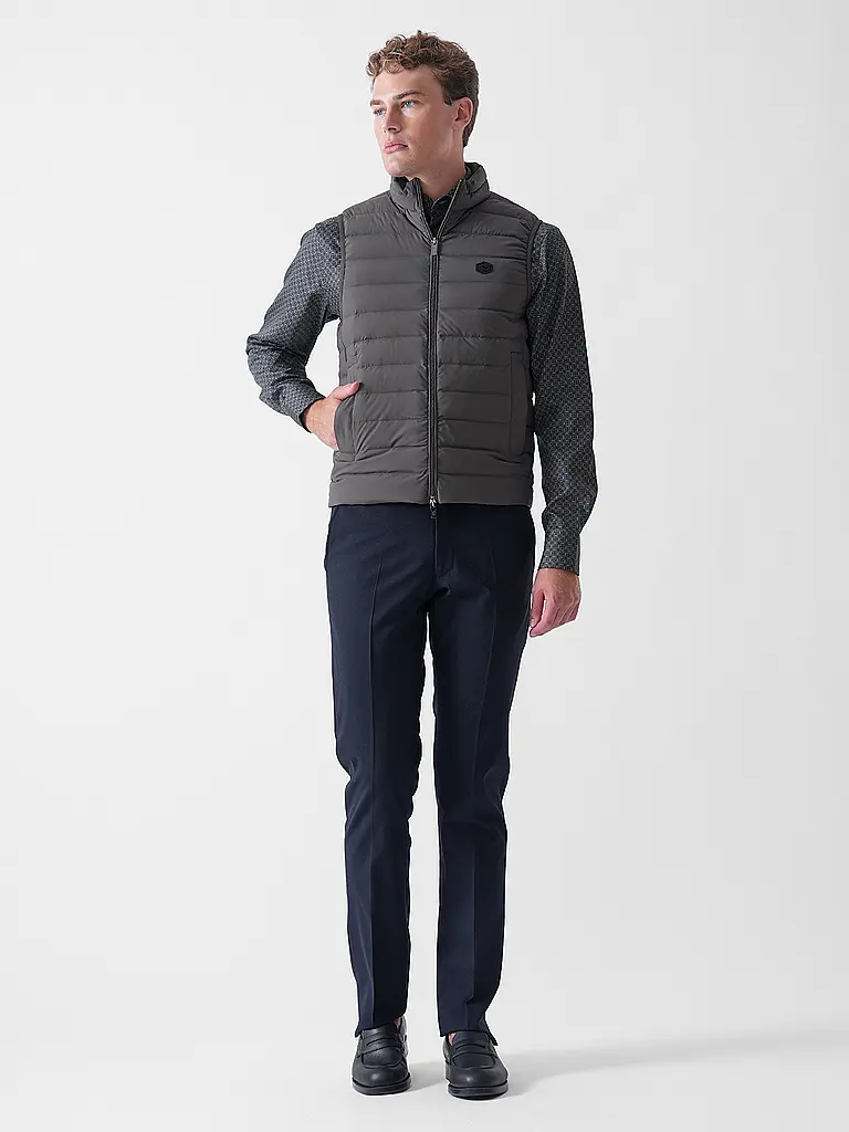 EMPORIO ARMANI | Gilet trapuntato in piuma ESSENTIAL | Grigio