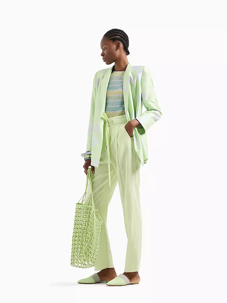 EMPORIO ARMANI | Pantaloni a gamba larga | Verde