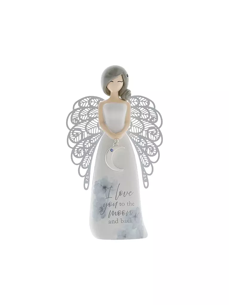 ENESCO | Statuetta - Angelo MOON BACK | Senza colore