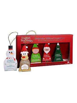 ENGLISH TEA SHOP | Set regalo di tè Allegri Compagni di Natale 10 bustine piramidali
