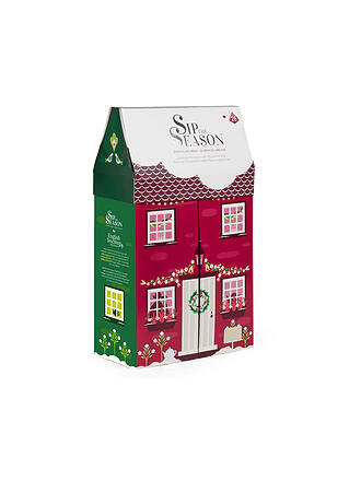 ENGLISH TEA SHOP | Regalo Tè Casetta da Tè 28 Piramidi Rosso / Multicolore