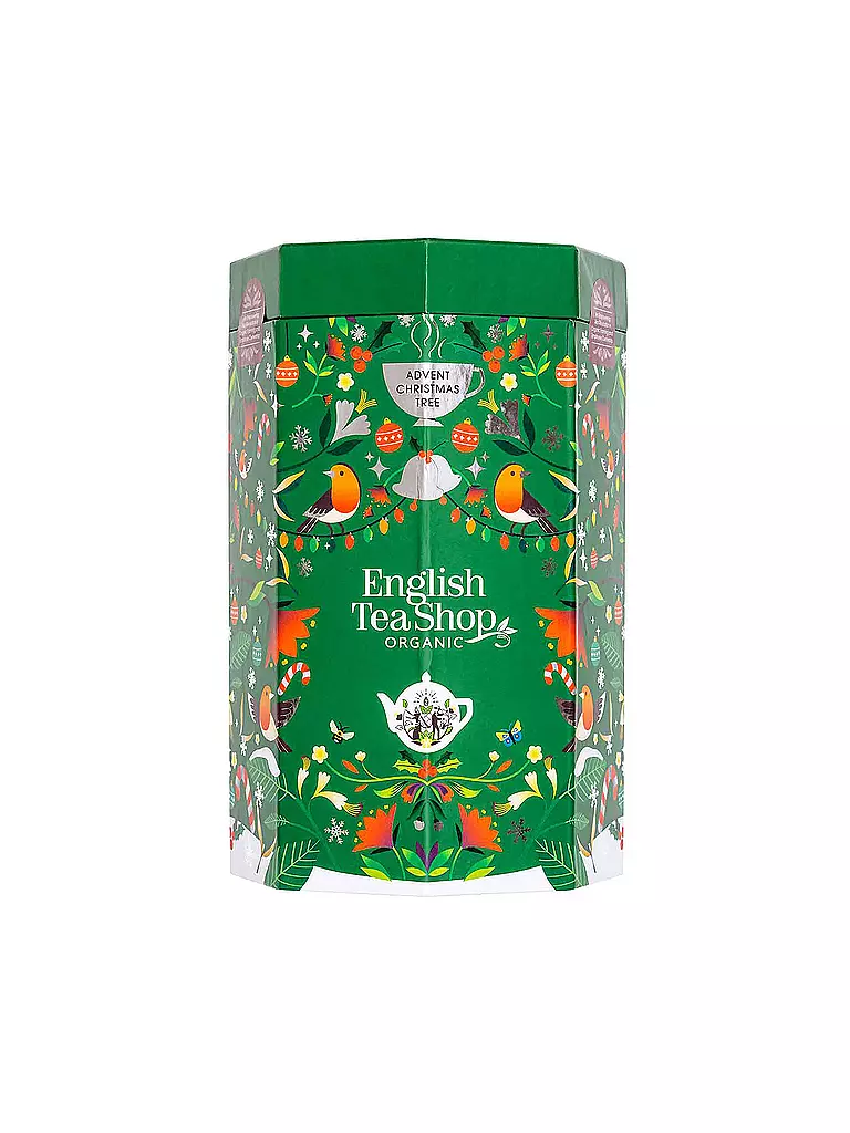ENGLISH TEA SHOP | Calendario dell'Avvento del tè "Albero di Natale", BIO, 25 bustine piramidali | 