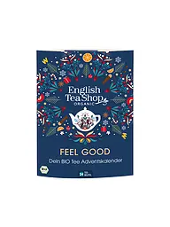 ENGLISH TEA SHOP | Calendario dell'Avvento del tè 24 bustine Feel Good Verde scuro | Blu scuro