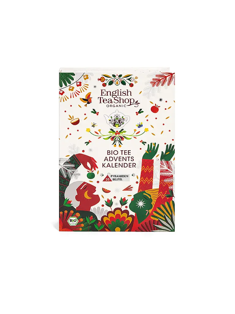ENGLISH TEA SHOP | Calendario dell'Avvento del tè 24 bustine Libro del tè Bianco | Bianco