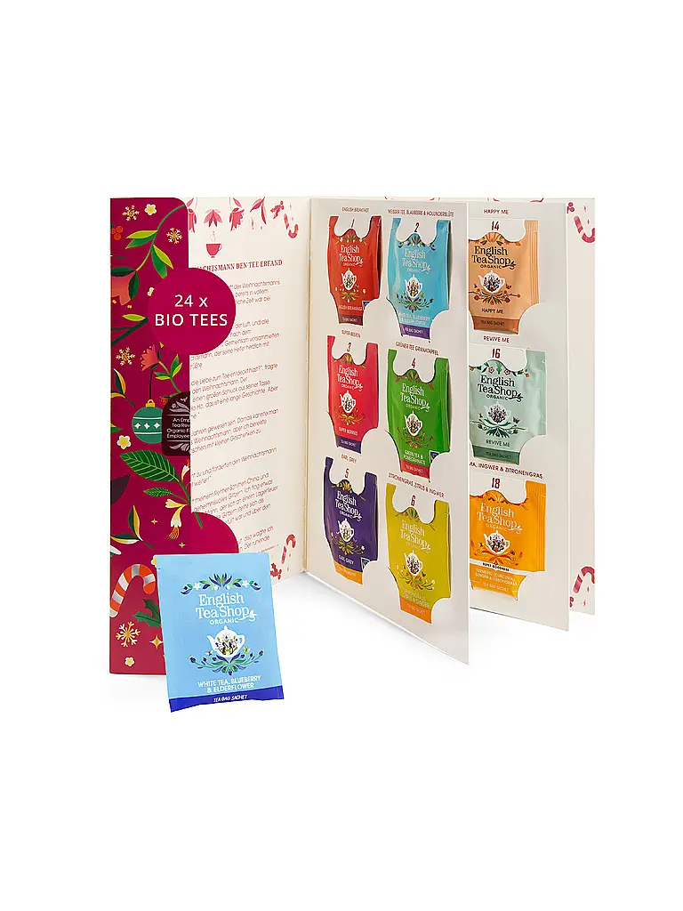 ENGLISH TEA SHOP | Calendario dell'Avvento di tè 24 bustine natalizie | 