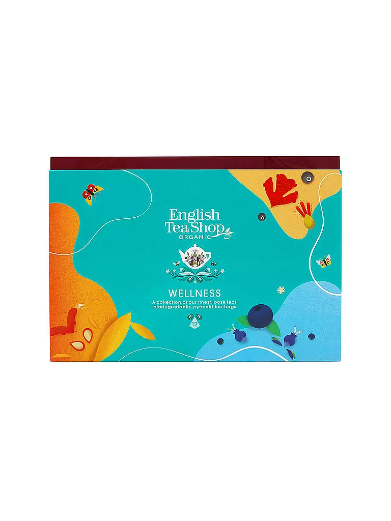 ENGLISH TEA SHOP | Cofanetto Regalo Collezione Tè Benessere 12 Bustine Piramidali | Multicolore