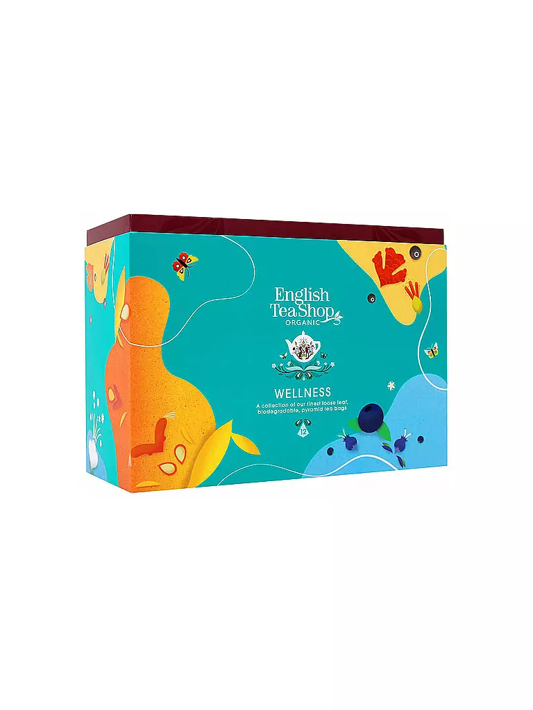 ENGLISH TEA SHOP | Cofanetto Regalo Collezione Tè Benessere 12 Bustine Piramidali | 
