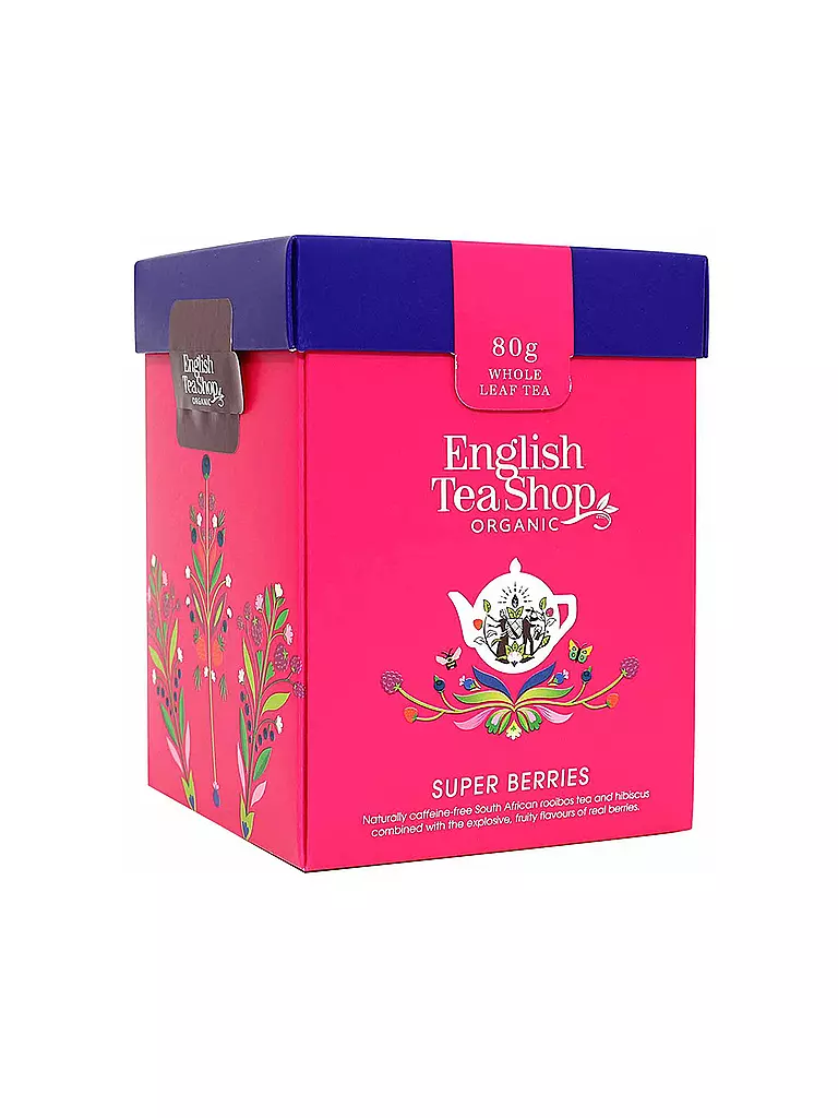 ENGLISH TEA SHOP | Miscela di tè biologico Super Berries 80g | Multicolore