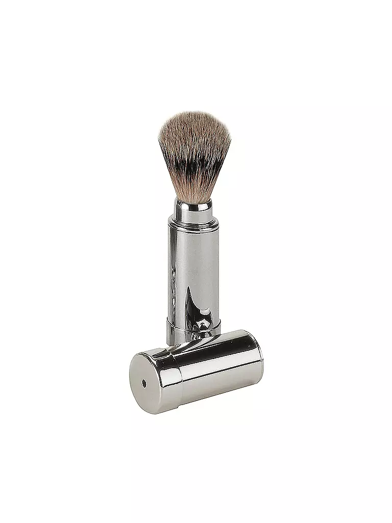 ERBE | Pennello da barba da viaggio in tasso | Argento