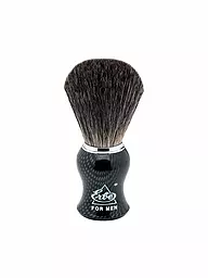 ERBE | Pennello da barba in puro tasso (misura M - manico in resina pregiata) | Grigio
