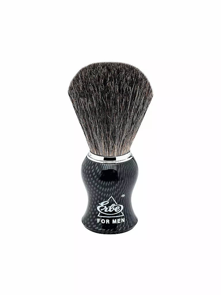 ERBE | Pennello da barba in puro tasso (misura M - manico in resina pregiata) | Grigio