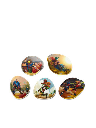 ERGOBAG | Set di Kletties con contorno, 5 pezzi, Skate-Roller