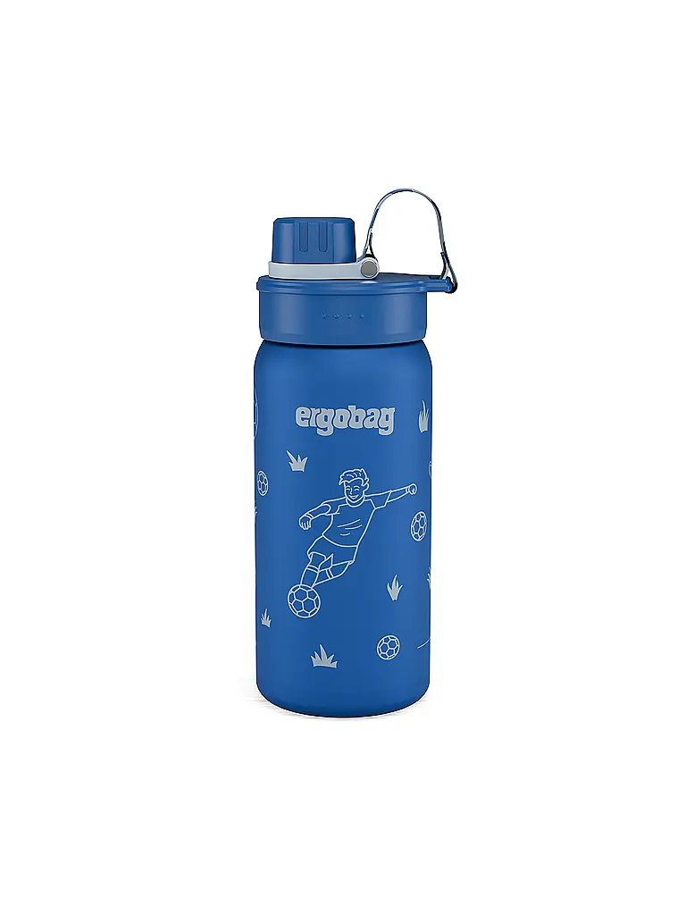 ERGOBAG | Borraccia in acciaio inox Calcio | Blu scuro