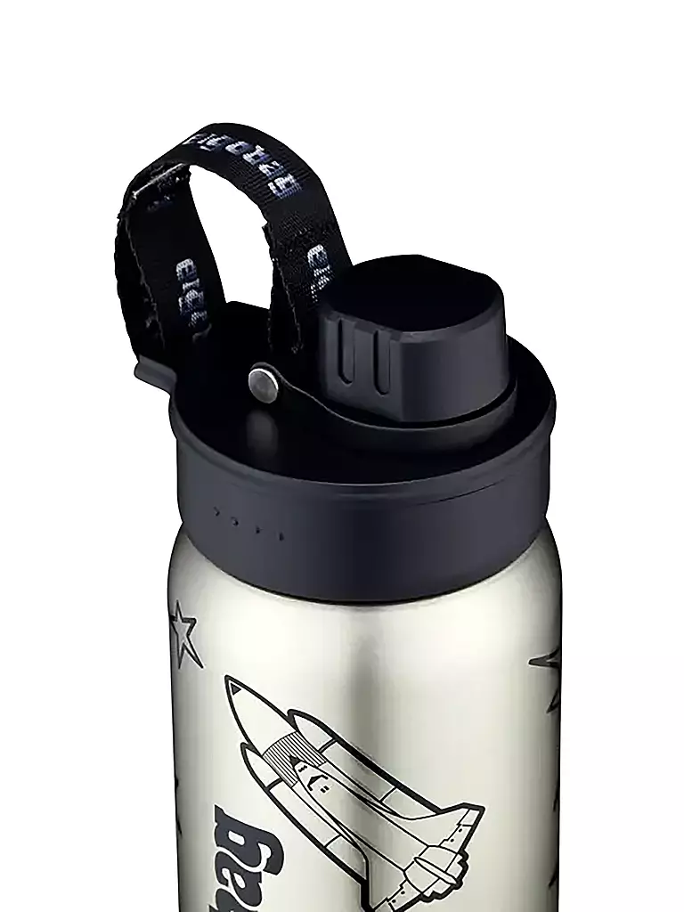 ERGOBAG | Borraccia in acciaio inox nera | Nero