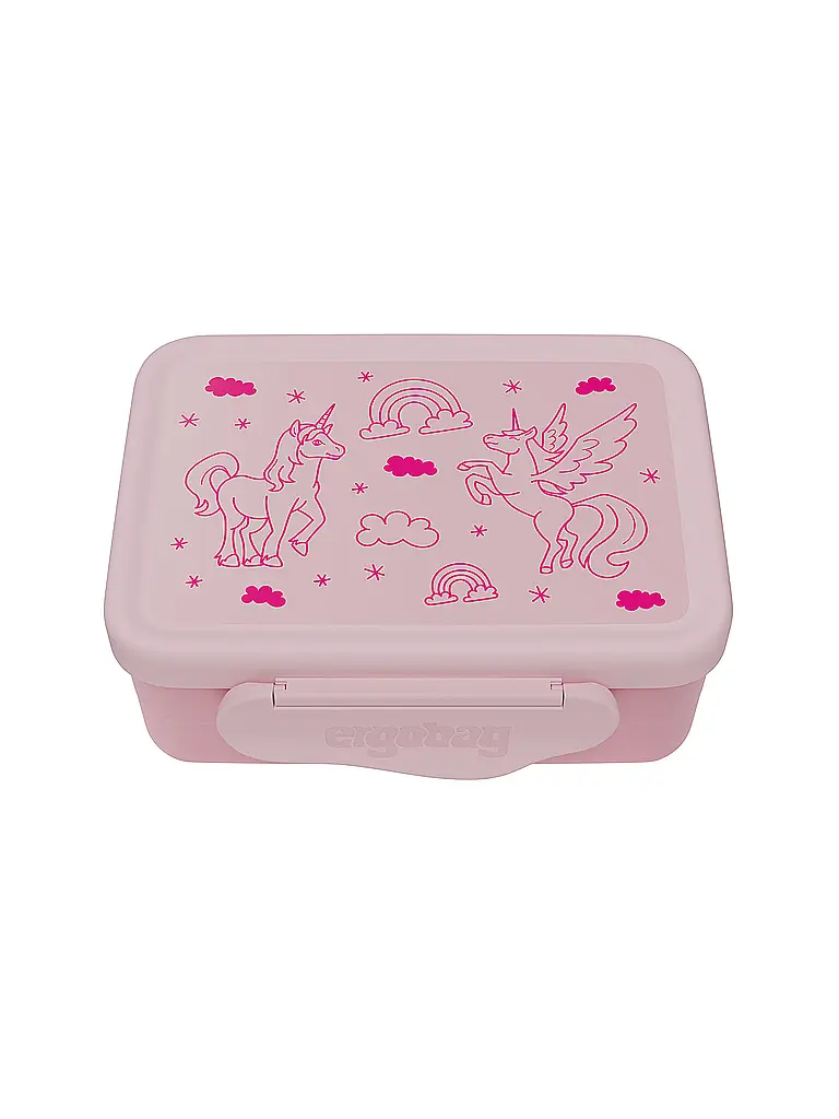 ERGOBAG | Edelstahl Brotdose Einhorn | Rosa