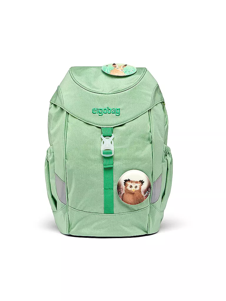 ERGOBAG | Kinder Rucksack Mini - WaldBärwohner | Verde chiaro