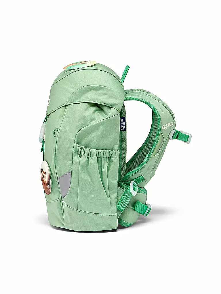 ERGOBAG | Kinder Rucksack Mini - WaldBärwohner | Verde chiaro
