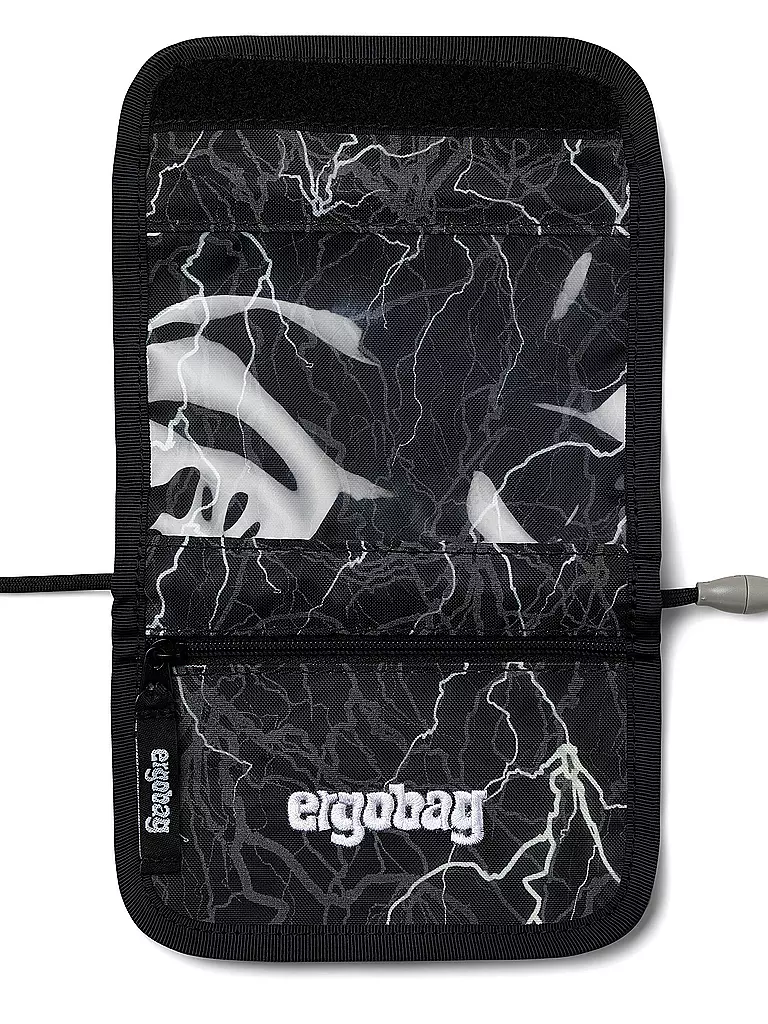 ERGOBAG | Portafoglio da collo Super ReflektBär | Nero