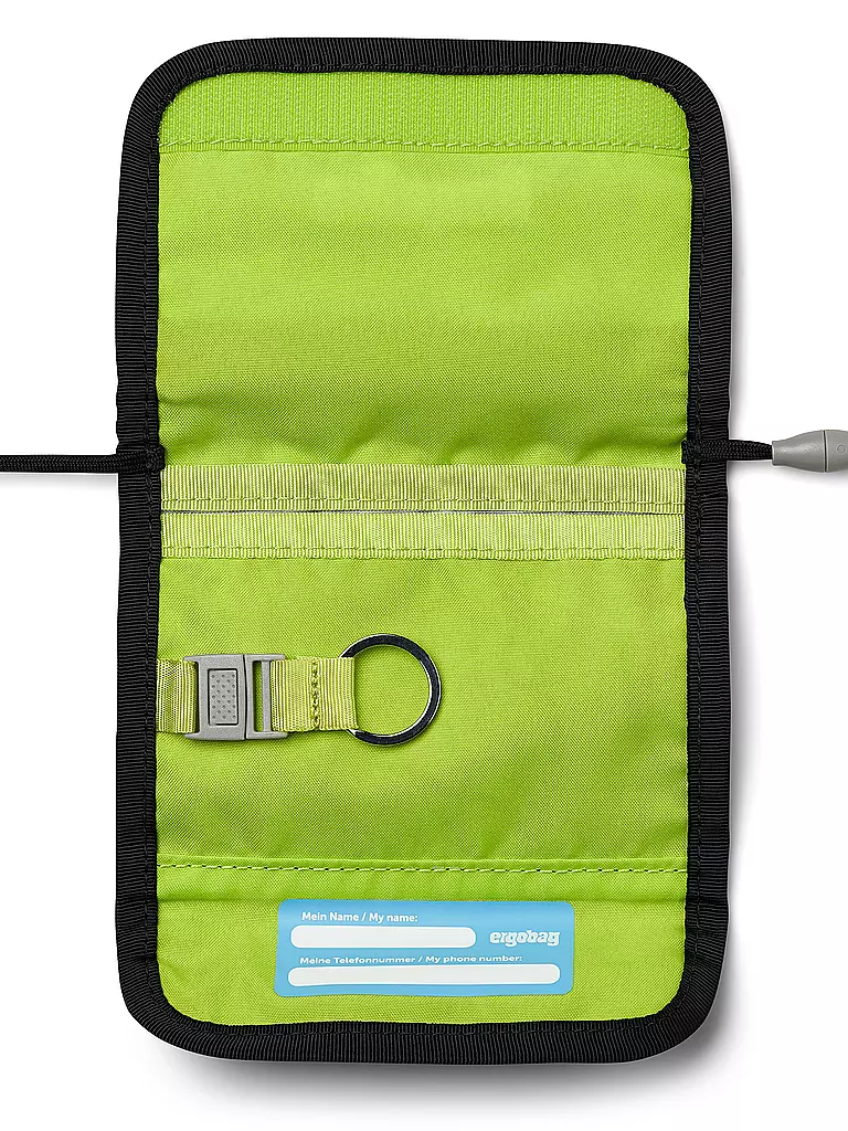 ERGOBAG | Portafoglio da collo Super ReflektBär | Nero