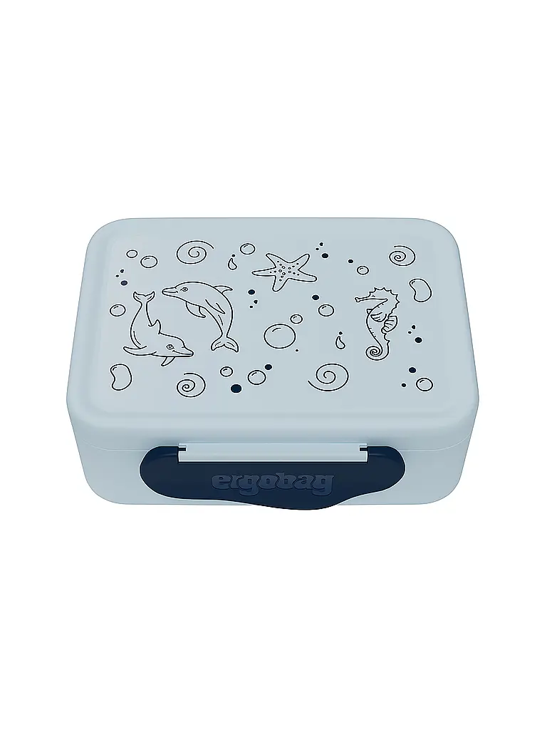 ERGOBAG | Portamerenda in plastica Delfino | Bianco
