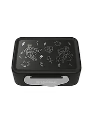 ERGOBAG | Portamerenda in plastica con cavalli | Nero