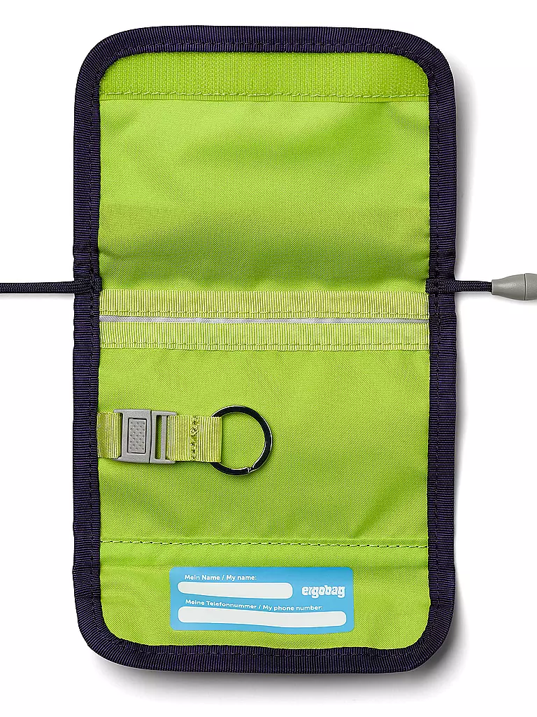 ERGOBAG | Portamonete da collo - Orso Osservatore di Stelle | Blu scuro