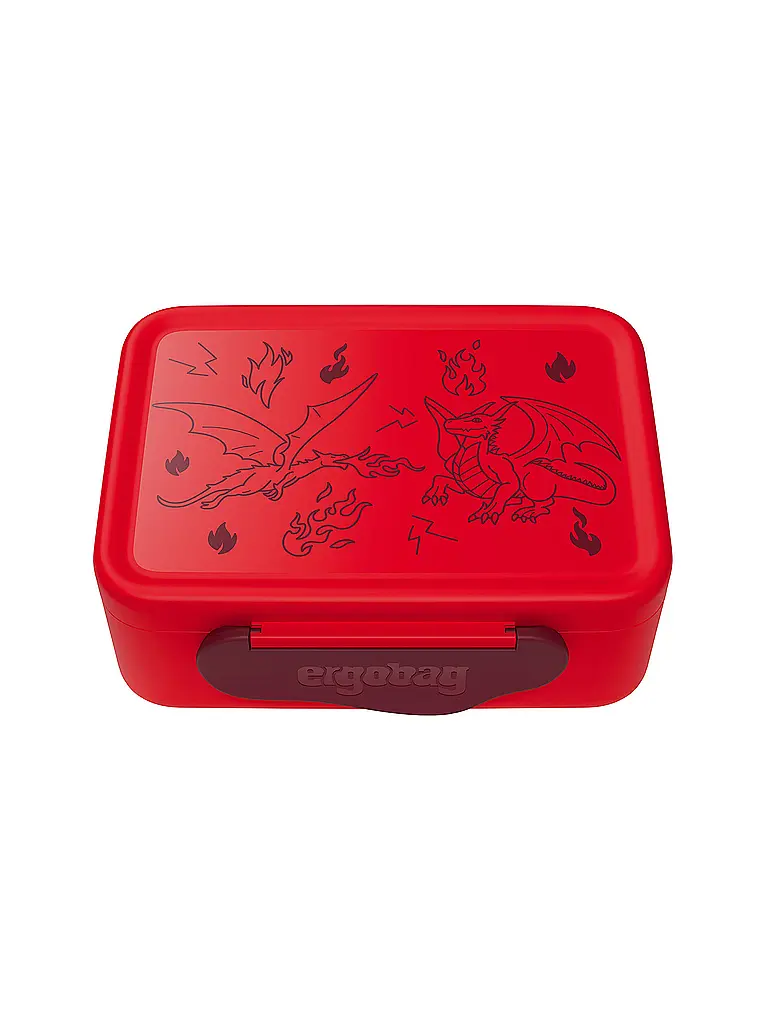 ERGOBAG | Portapranzo Drago in plastica | Rosso