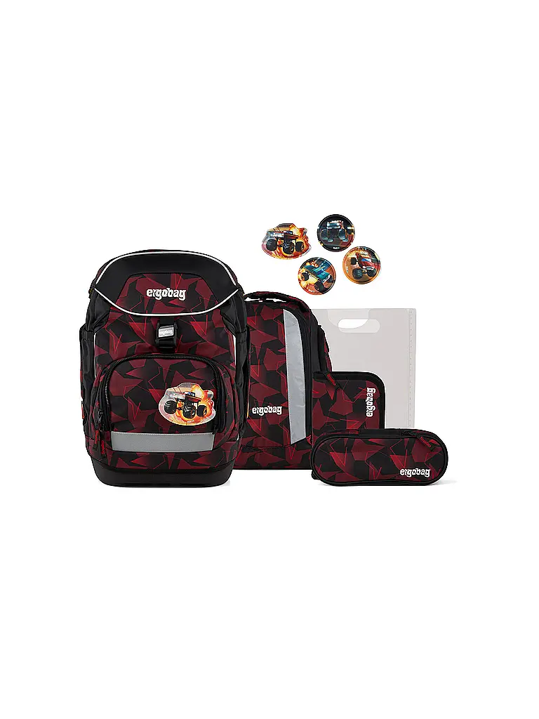 ERGOBAG | Schulrucksack Set 6tlg Pack UnaufhaltBär | Nero
